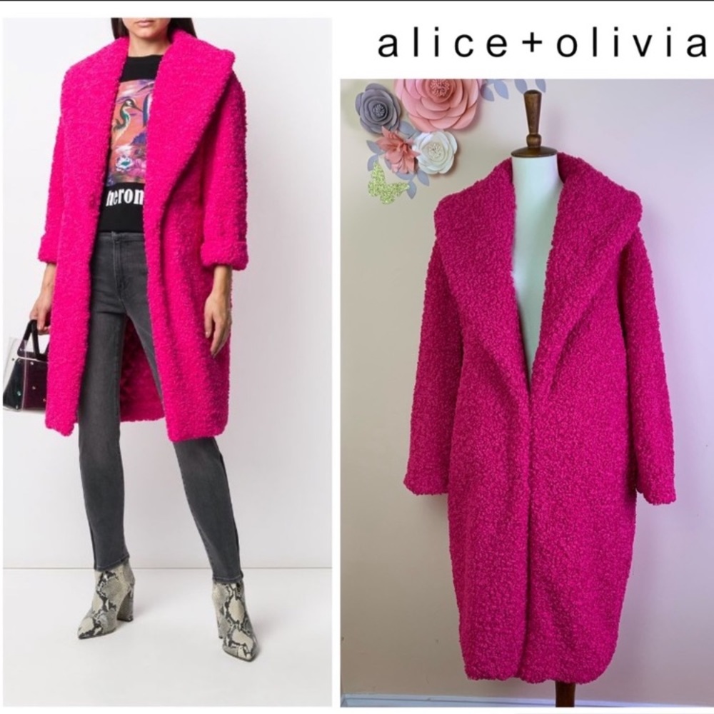 Oversized Sherpa coat NWT Size Medium